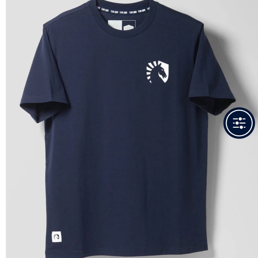 Liquid Heart Crest Short Sleeve Tee Navy